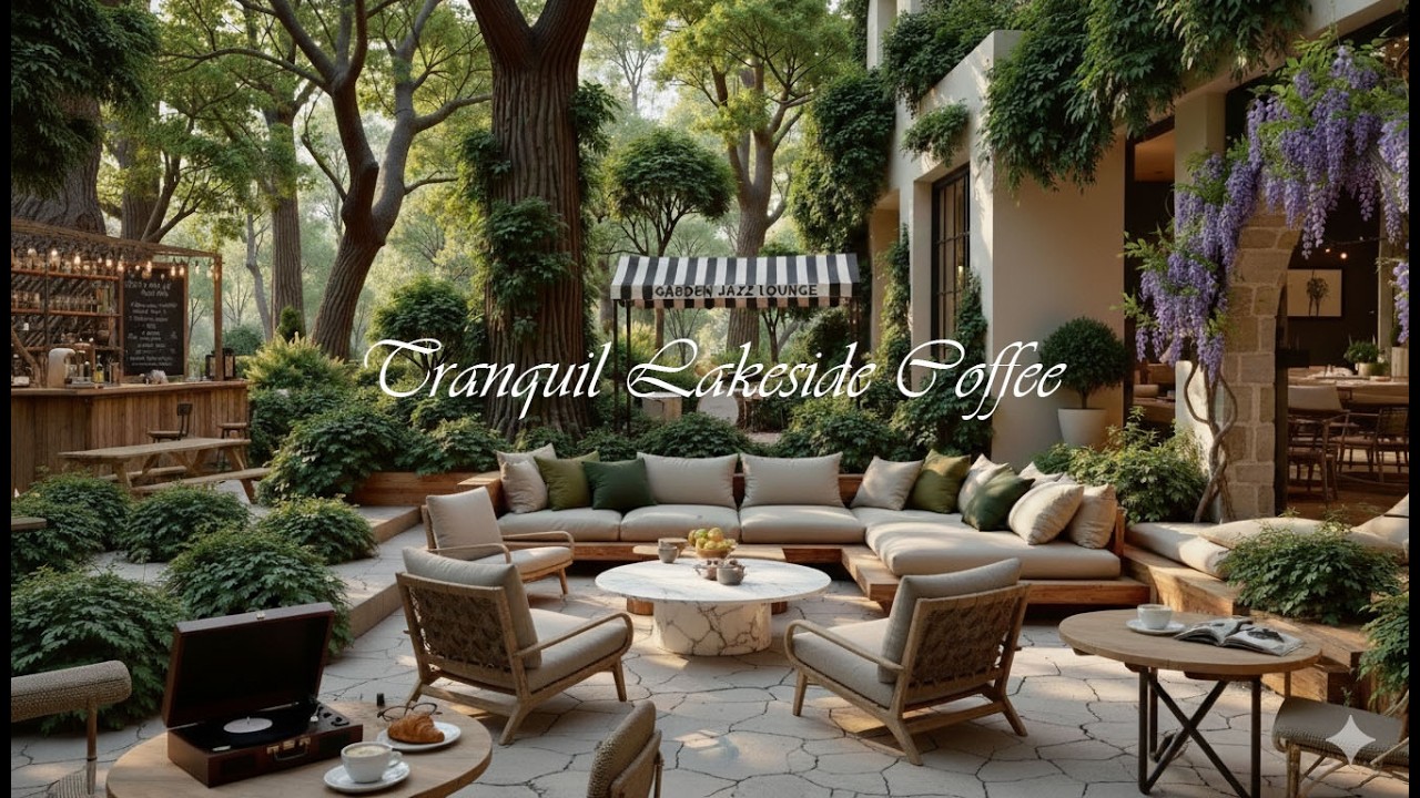 Tranquil Lakeside Jazz 🌊 Outdoor ☕ Jazz Relaxing Music