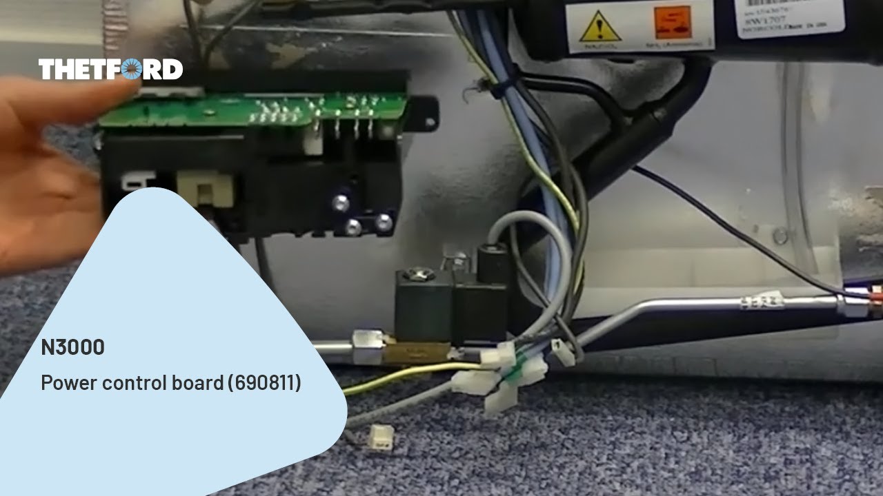 N3000 | Power control board replacement (690811) | Absorption fridge | Repair instructions