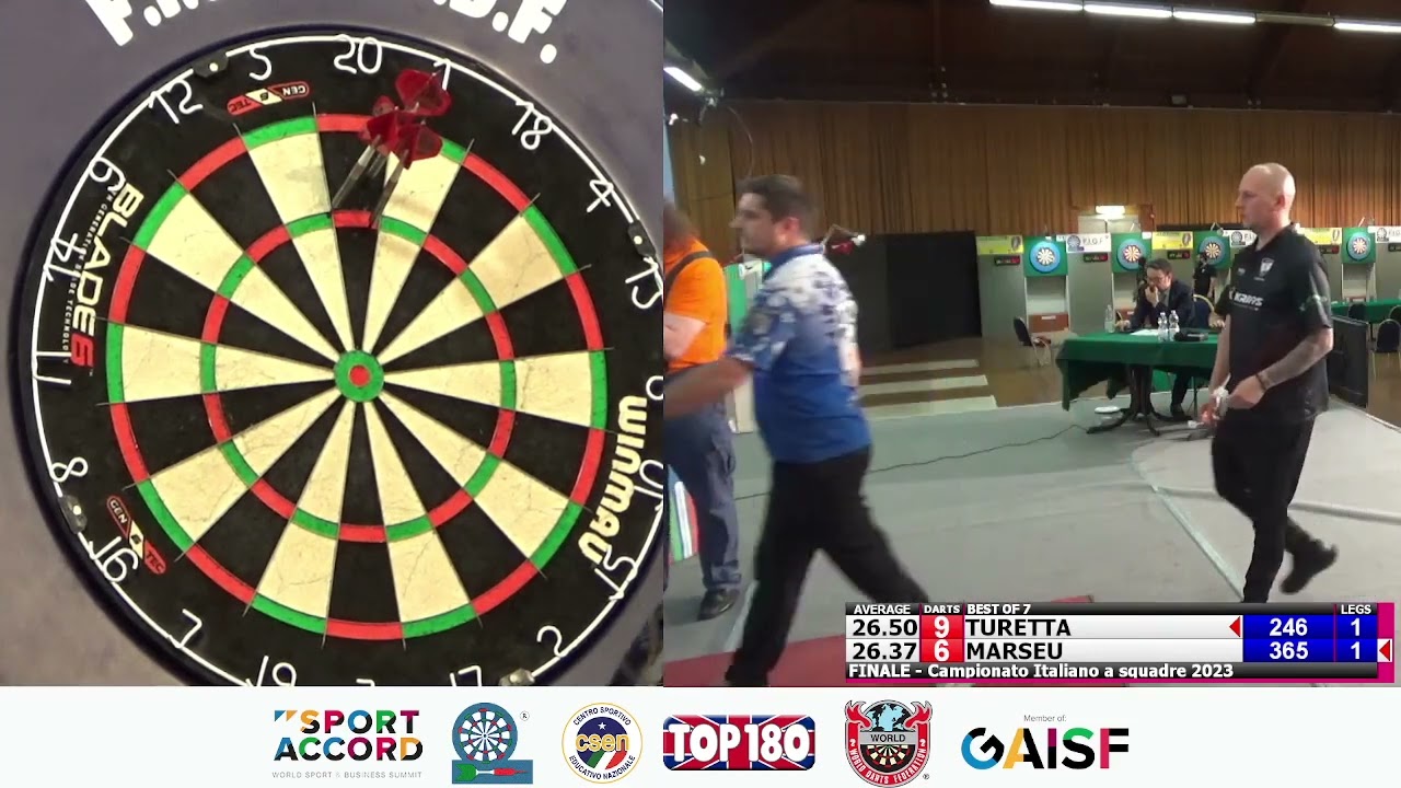 FINALI CAMPIONATO NAZIONALE A SQUADRE DI FRECCETTE  FINALE serie A  RAMBLA STEEL           vs PONTE