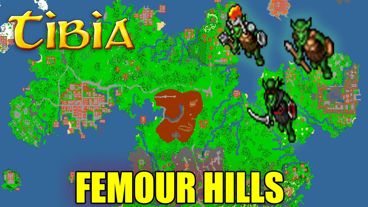 NOSTALGICZNE GOBLINY - TIBIA - Femor Hills - Miejsce od 8 lvla FACC