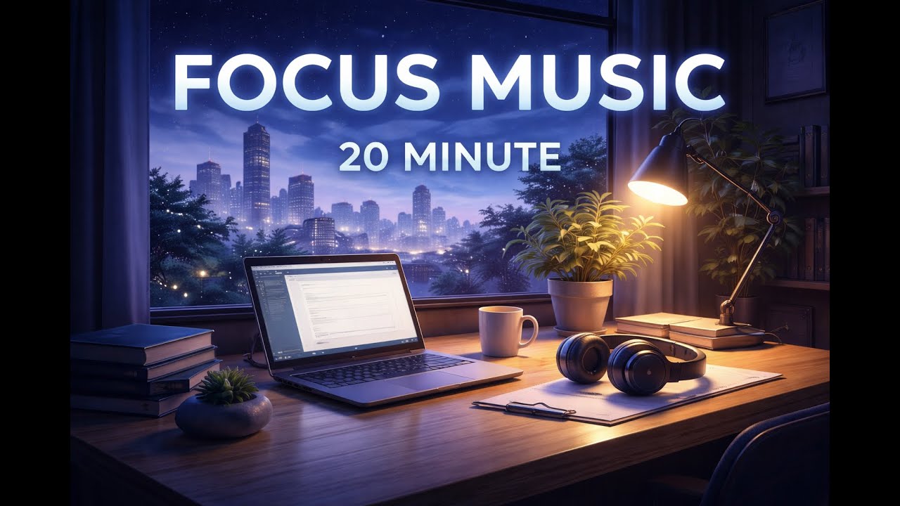 Focus Ambient Music for Studying & Productivity | 20 Minutes