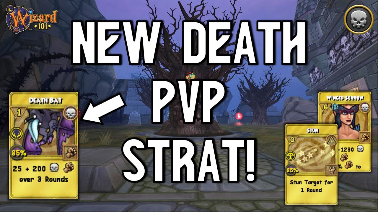 Wizard101: MAX DEATH PvP (130): *NEW* Deathbats Strat??