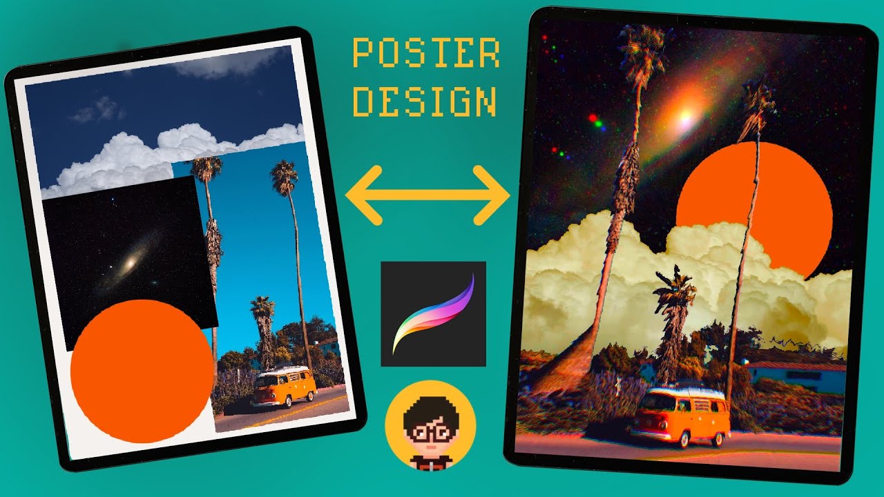 How to create Digital Surrealism Poster Design in Procreate Ipad Pro 2020 | DESIGNING POSTER
