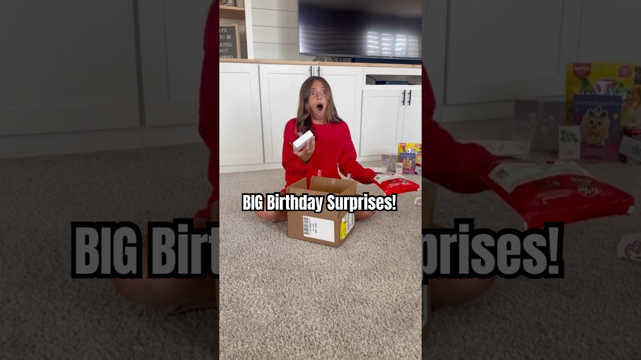 Best Birthday Ever?? 13 💕🧁 #surprise #birthdaygirl #birthdayvlog