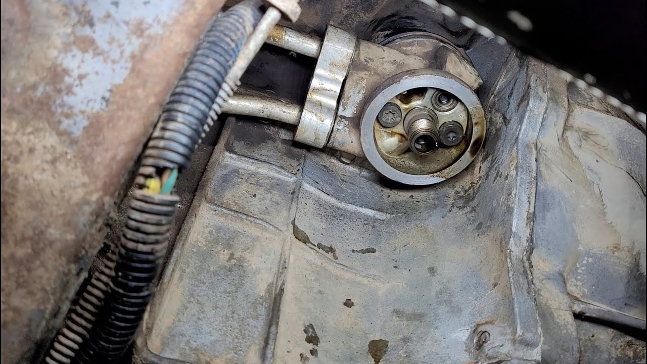 How to replace the oil cooler lines and oil filter adapter gasket and seal on a 1998 S10 Blazer.