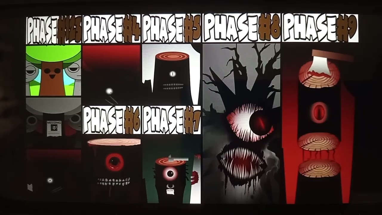 Sprunki phases 1-9 (Mr tree)