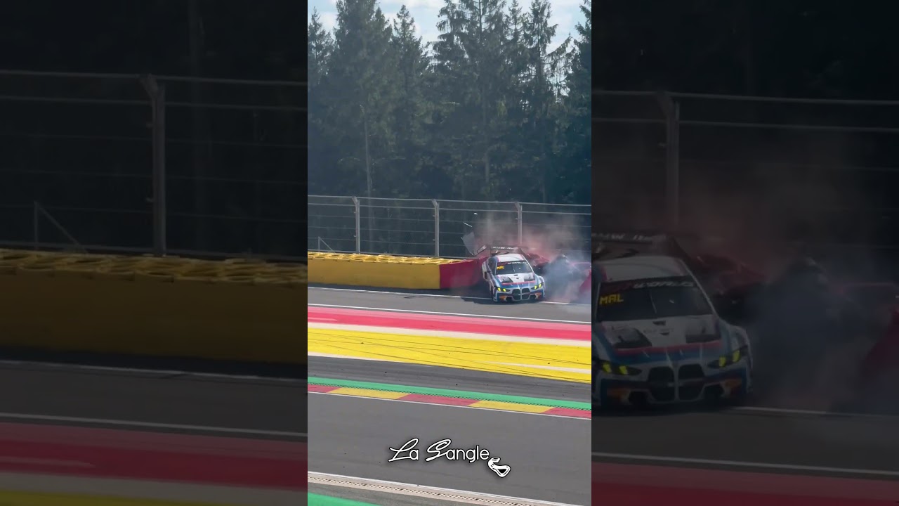 Big Crash 24h Spa 2025 Testday BMW M4 GT3 Evo #crash #spa #24hours #24h #gt3  #2025 #bmw #m4