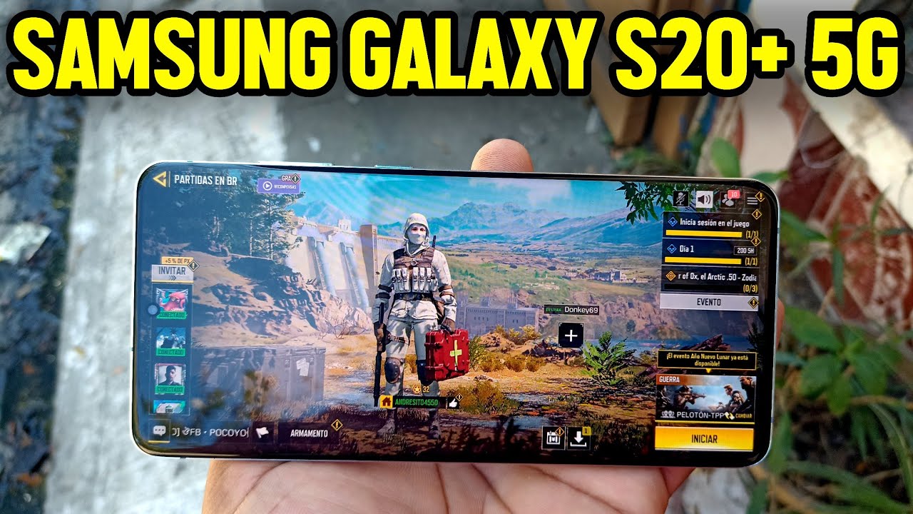 Samsung Galaxy S20+ 5G pruebas GAMING 2023 😎 FREE FIRE 4K 120FPS