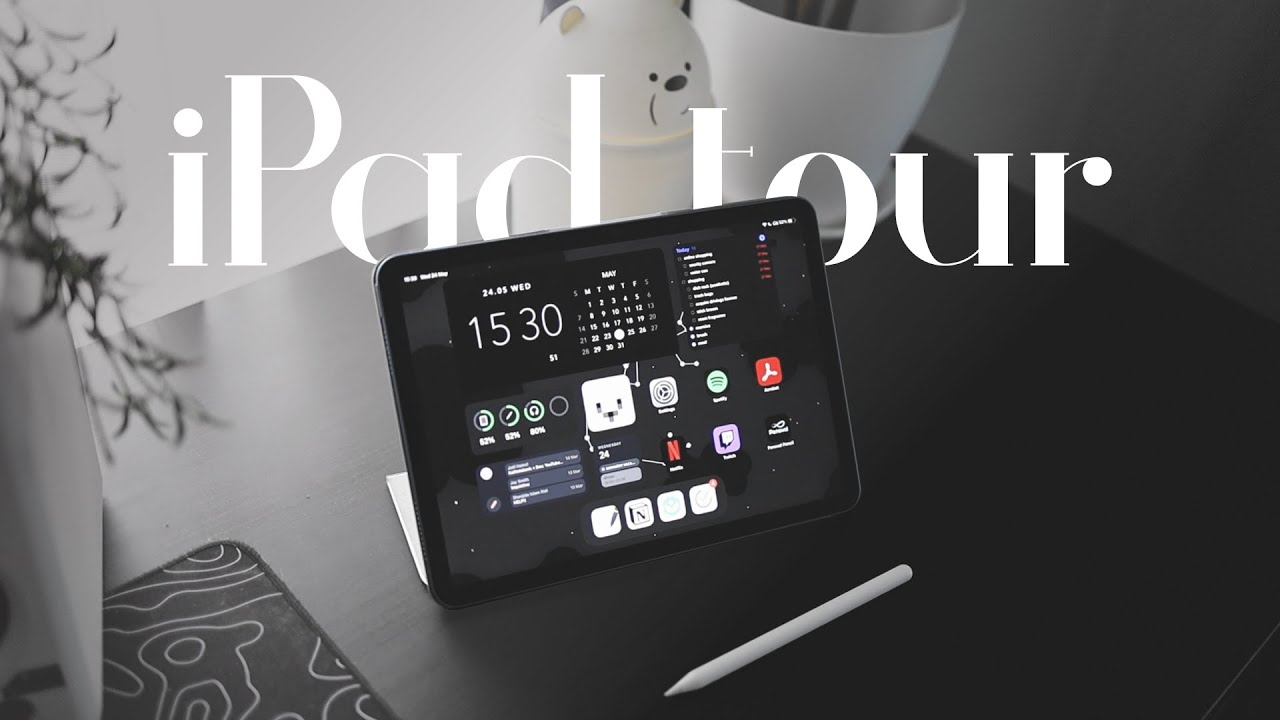 Что на моём iPad? | Эстетика тёмного режима | 2023