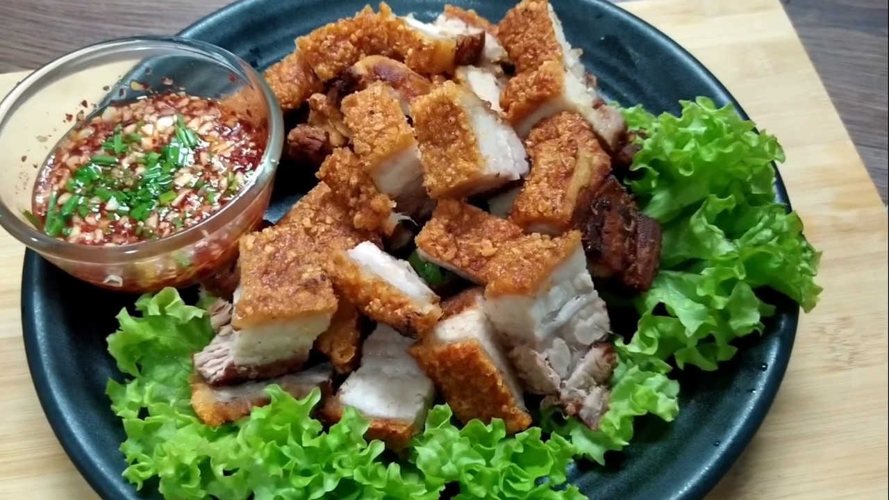 Hot Kitchen - Thai Food - Crispy Pork Belly (Moo Krob) 泰国料理 ~ 香脆烧肉