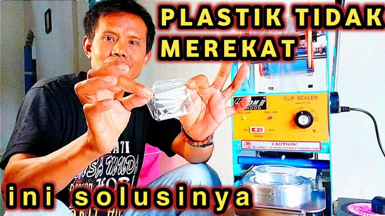 Cup sealer tidak melekat, Cara memasang roll plastik cup sealer