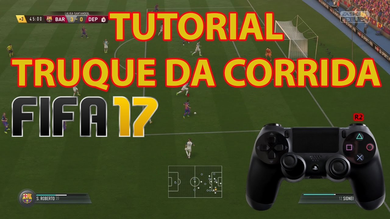 FIFA 17 - TRUQUE DA CORRIDA - SPEED TRICK TUTORIAL - MOVIMENTO DE ATAQUE EFETIVO