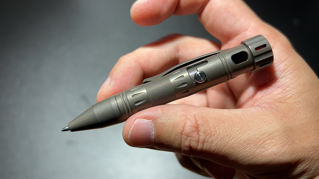 MECARMY TPX10 BRONZE TITANIUM ยืม ปากกาไทเทเนียมขนาดย่อม ท้ายหมุนเล่นได้ ไส้หมึกแห้ง