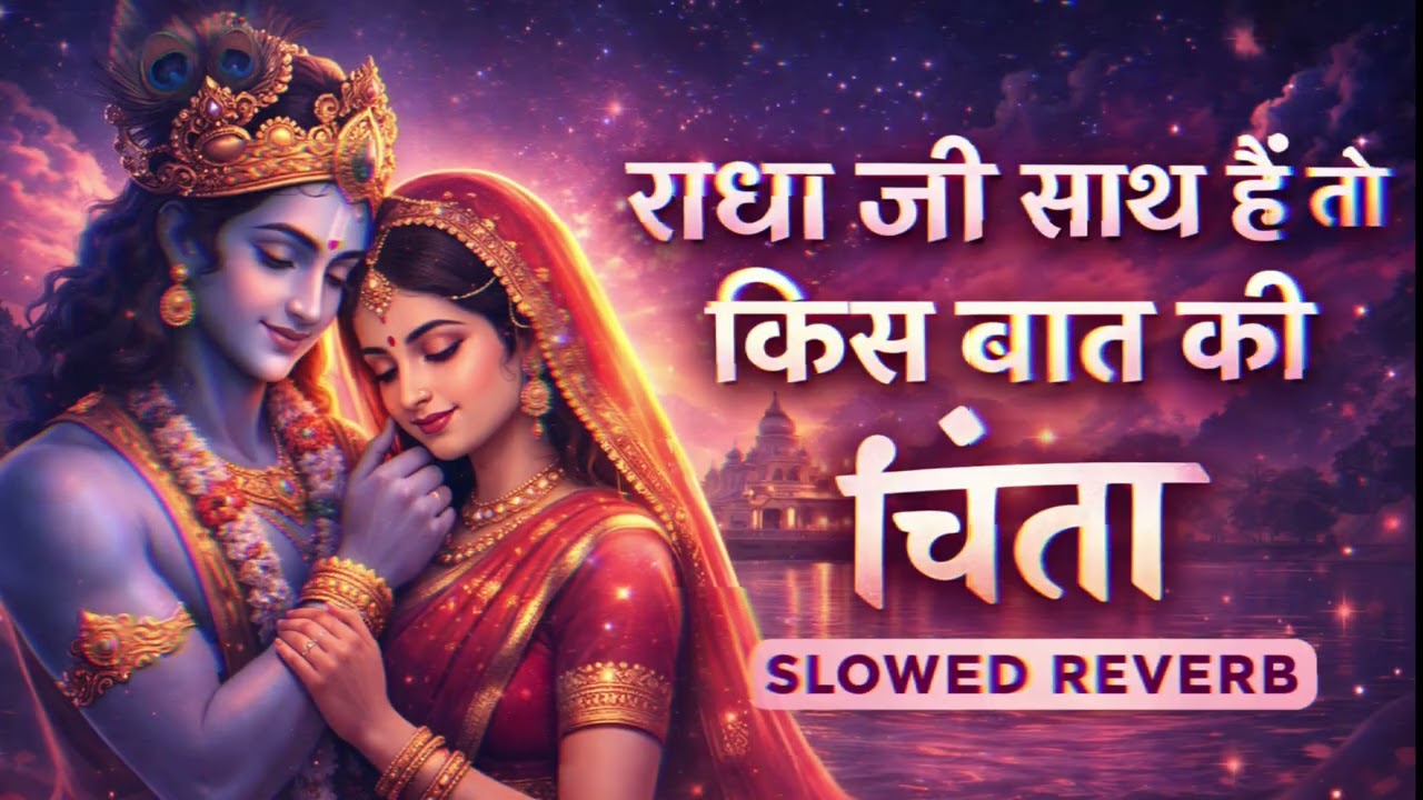 RADHA JI SAATH HAI TO KIS BAAT KI CHINTA 🙏 | SLOWED & REVERB | PEACEFUL BHAJAN