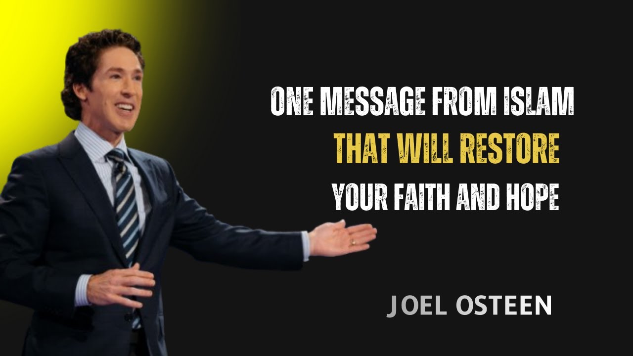 One Message from Islam That Will Restore Your Faith and Hope.