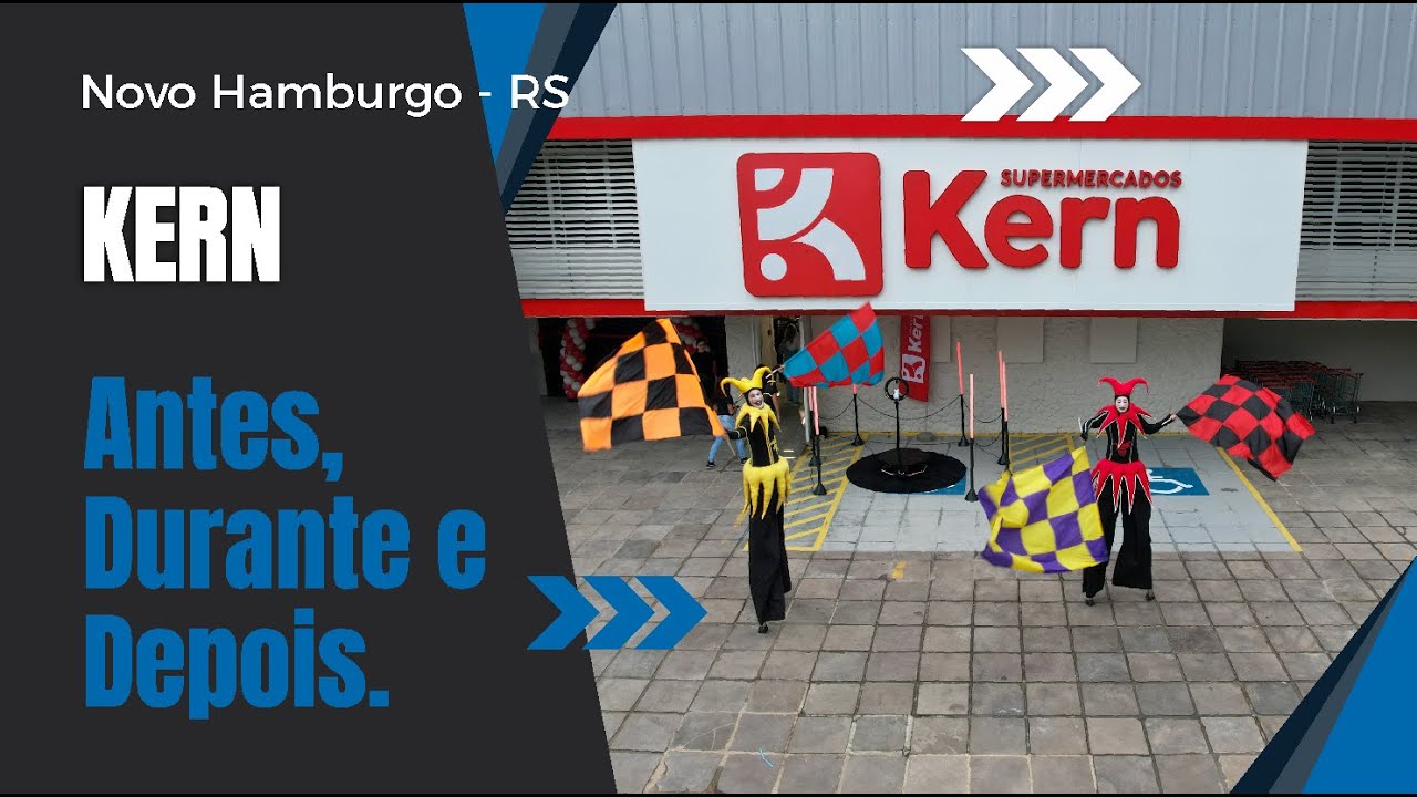 Antes durante e depois  Super  kern Novo Hamburgo