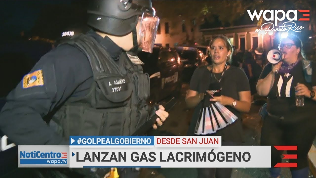 Reportera y fotoperiodista de Noticentro resultan afectados por gases lacrimógenos | WapaTV