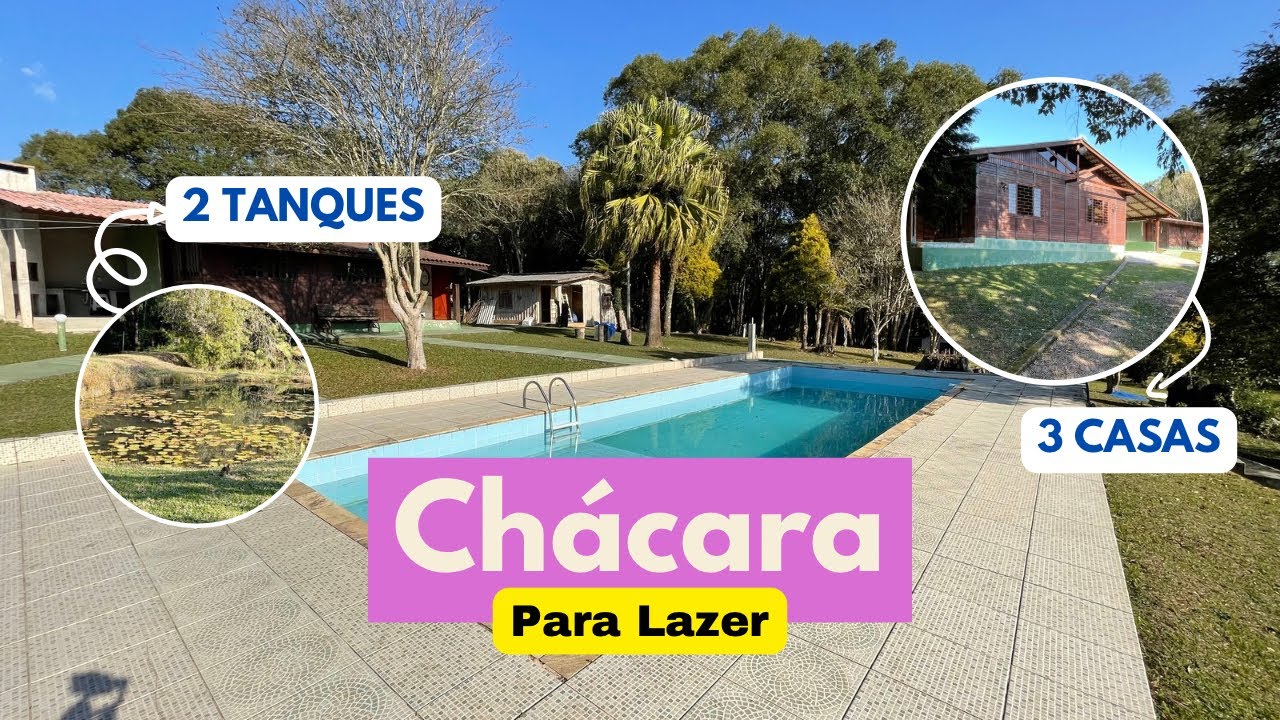 CHÁCARA PARA PERMUTA | 3 CASAS | 2 TANQUES | PISCINA