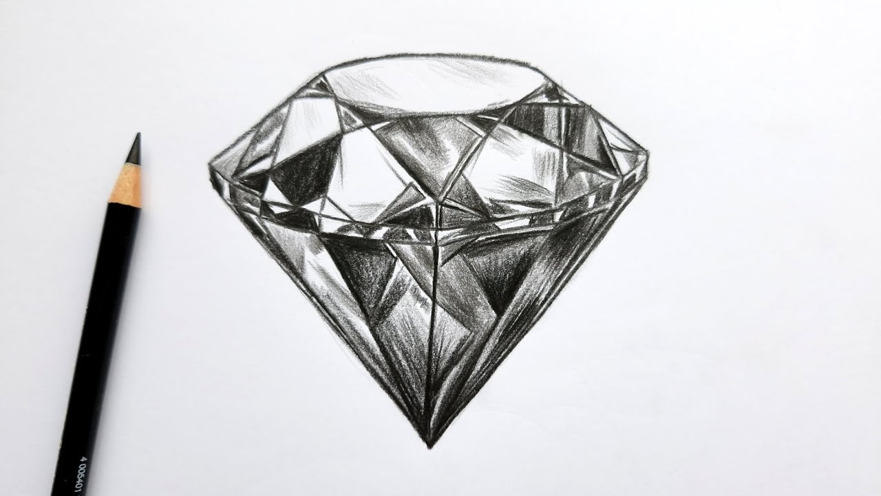 How to Draw a Realistic Diamond (Step-by-Step Tutorial for Beginners)