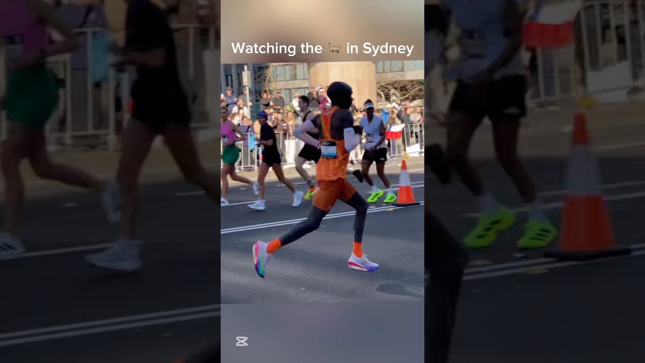 Eliud Kipchoge at the Sydney Marathon