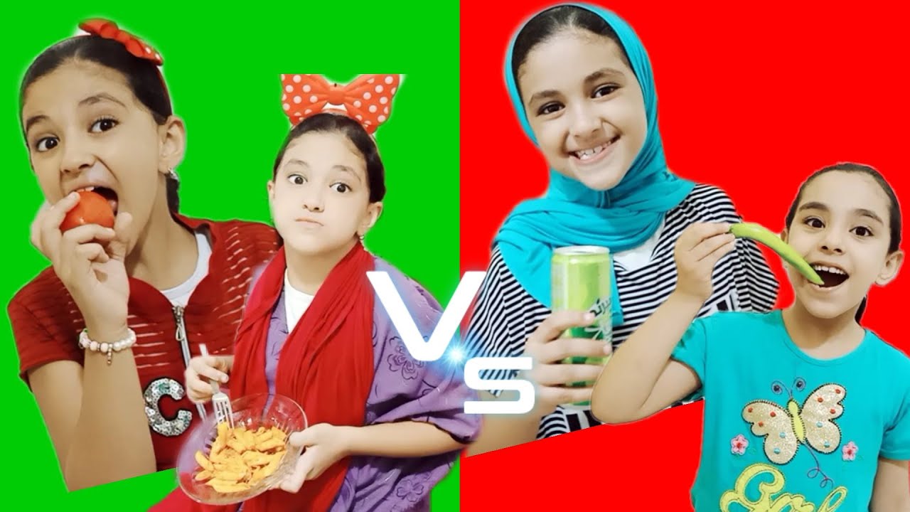 تحدي اليوم الأحمر ضد اليوم الأخضر/يوميات عائله حبيبه Habiba family