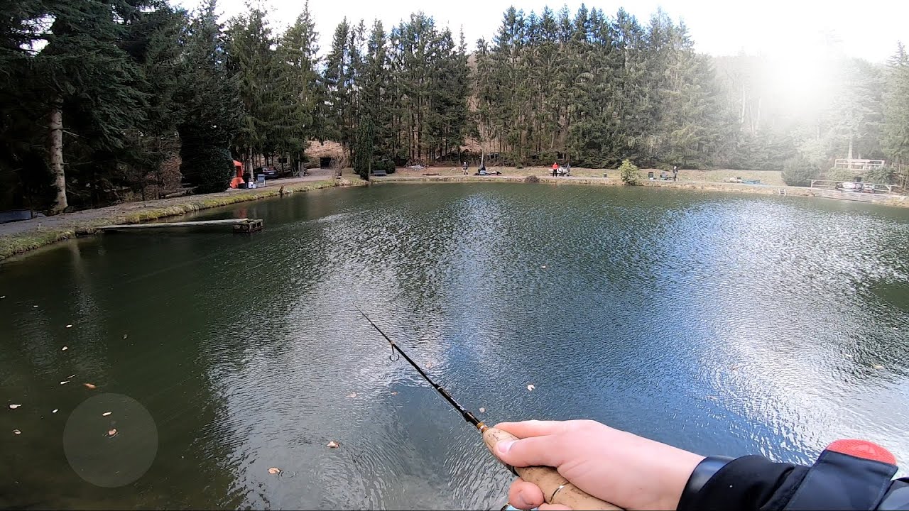 Forellen angeln bei Sturm    3 Jahreszeiten an einem Tag