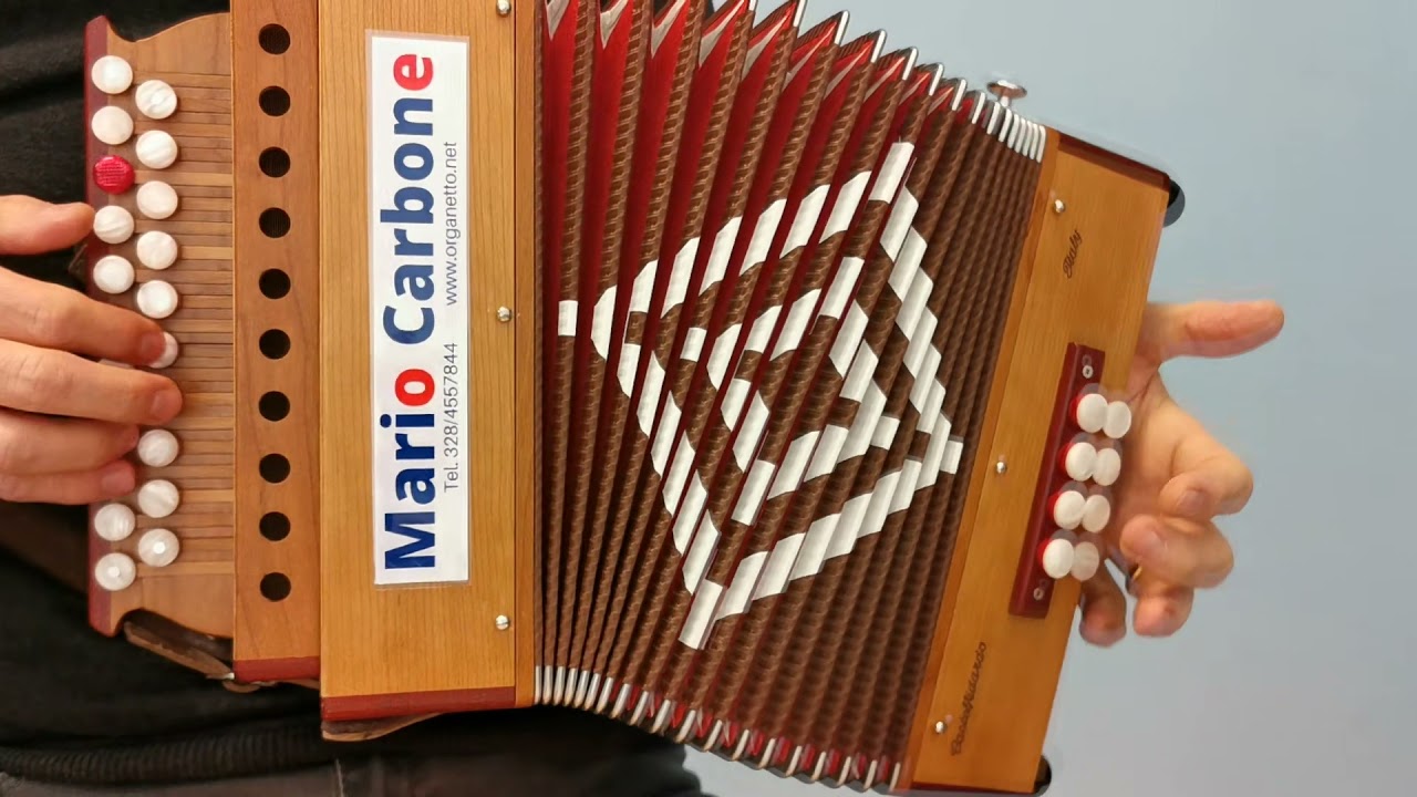 8 bassi - In Continental Mood  - Brano  - Accordion Diatonic -  organetto -