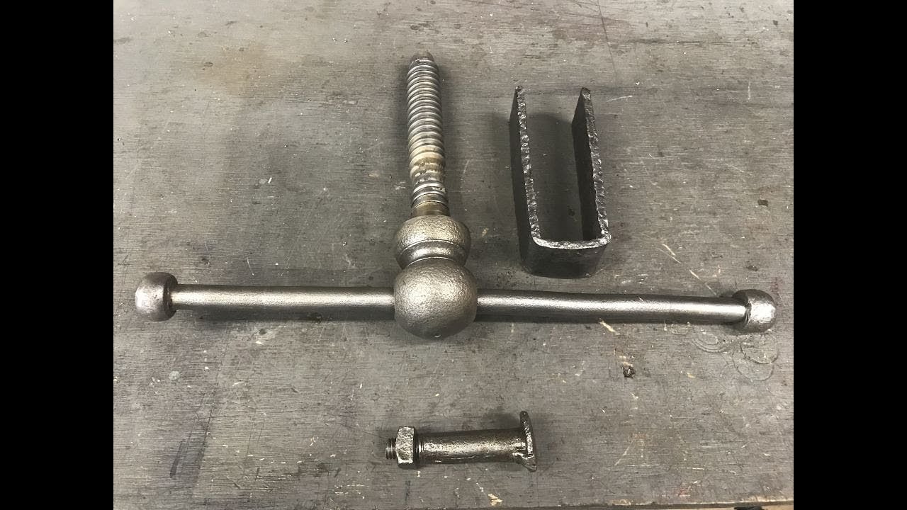 Peter Wright Post Vise Pivot Bolt & Nut, T-Handle, and Mounting Collar