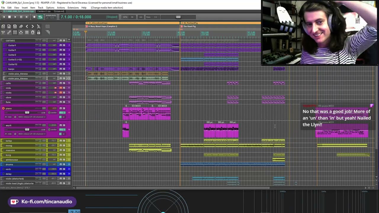 Camlann Episode 1 Soundtrack Behind The Scenes - Tin Can Audio on Twitch