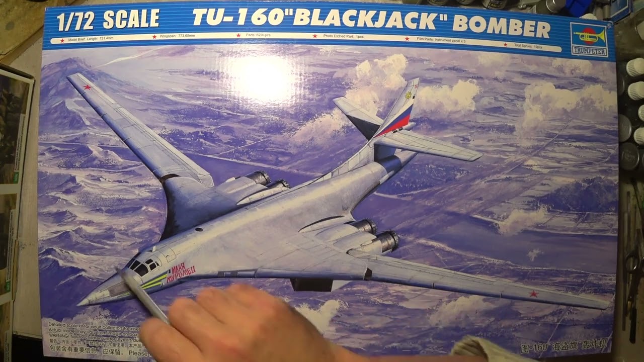 Туполев Ту-160 Белый лебедь|Tupolev Tu-160 Black Jack| Trumpeter 1:72|Сила и мощь Советского Союза