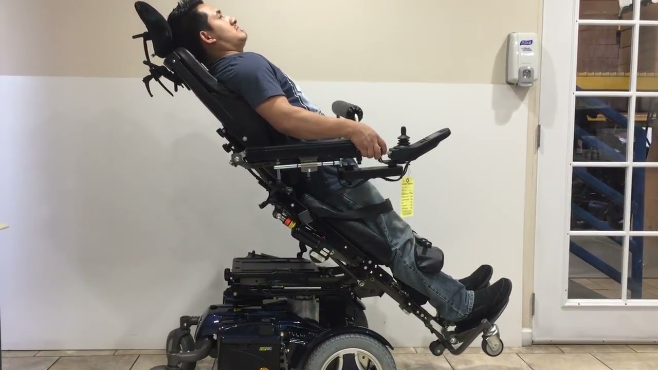 Permobil C400 ESP Rehab Power Wheelchair W/Power Recline, Elevating Leg Rest, Tilt, Standing