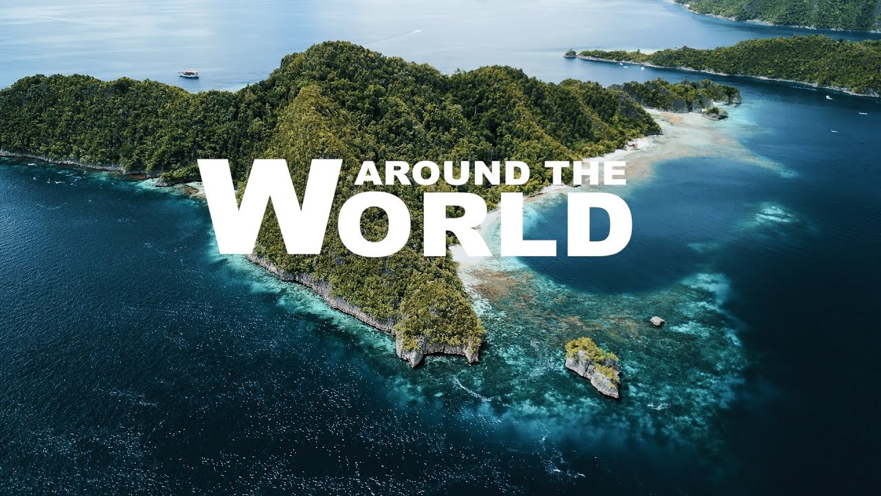 1 HOUR Around the World 4K - Scenic Relaxation Drone Film with Calming Musik