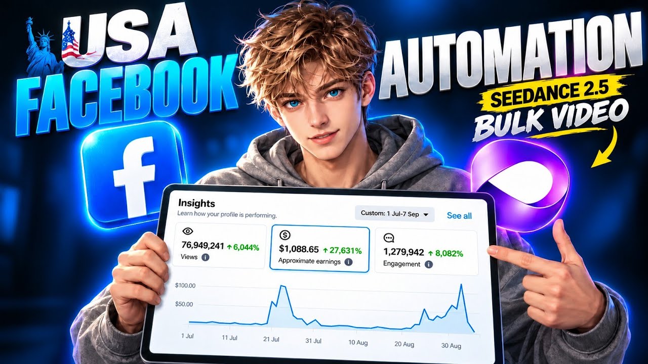 ​I Automated USA Facebook Reels & Made Thousands (Seedance 2.5 Method)
