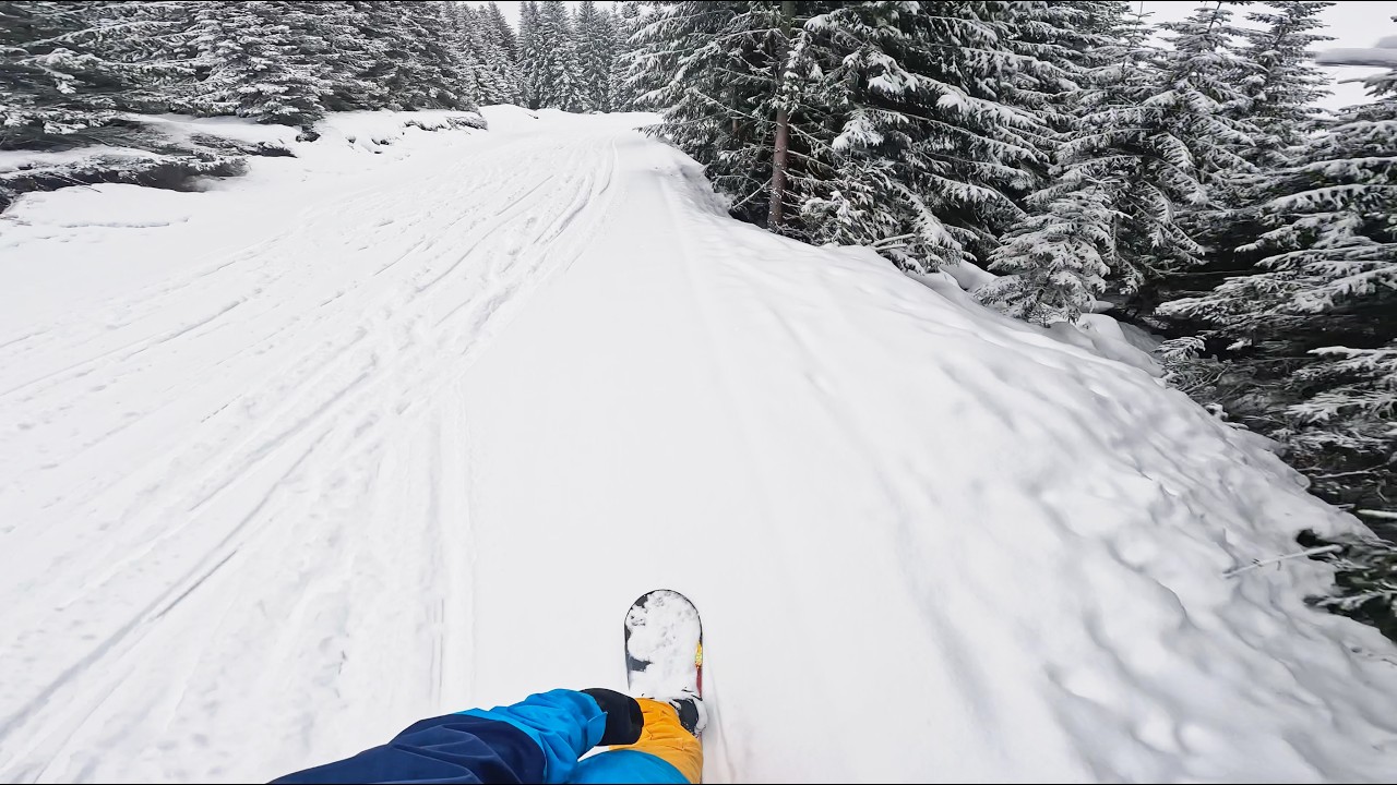 Buscat Powder - Green Slope | Full ride | GoPro Raw POV