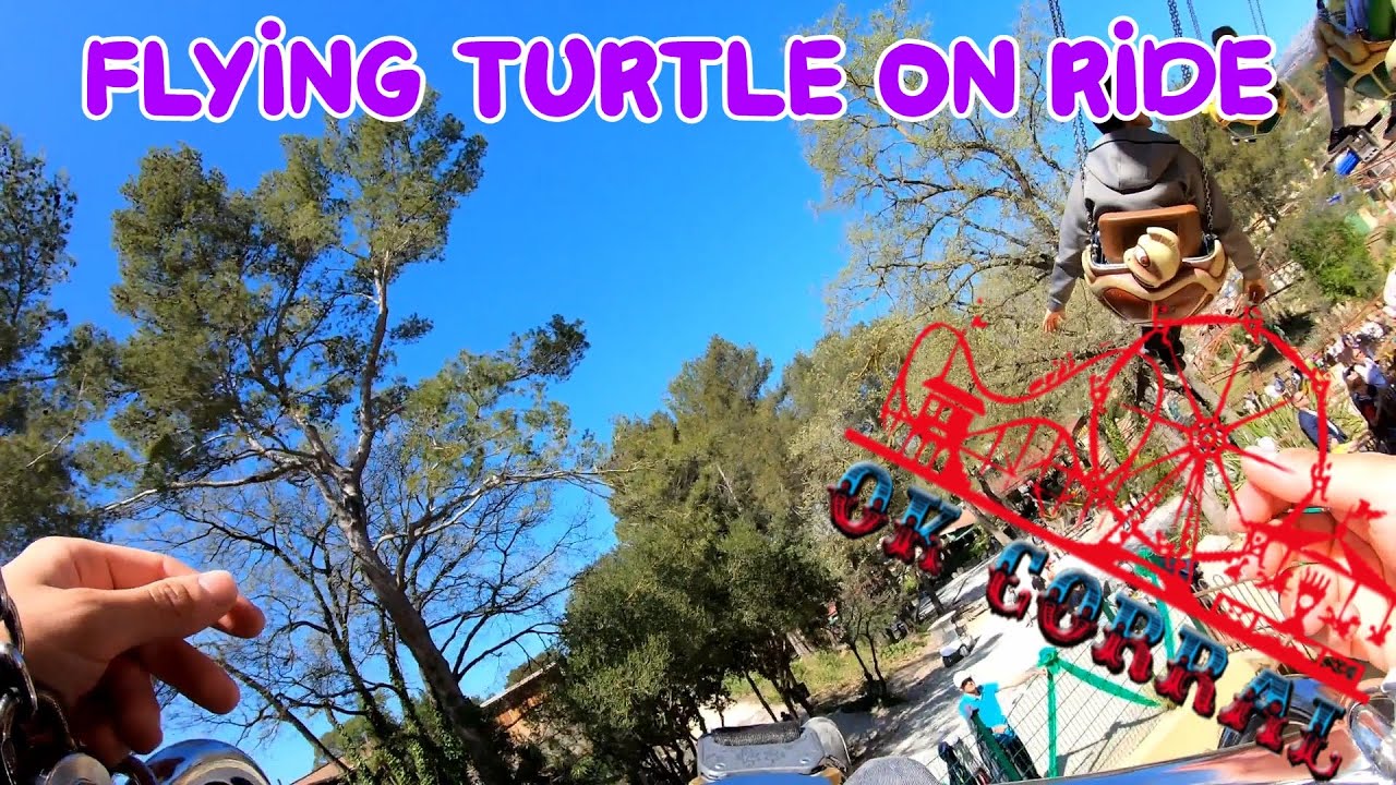 Flying Turtle à Ok Corral on ride 2022 (Wave Swinger 40, Zierer)