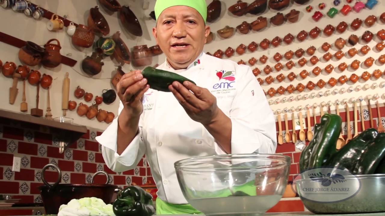 Técnica para pelar chiles