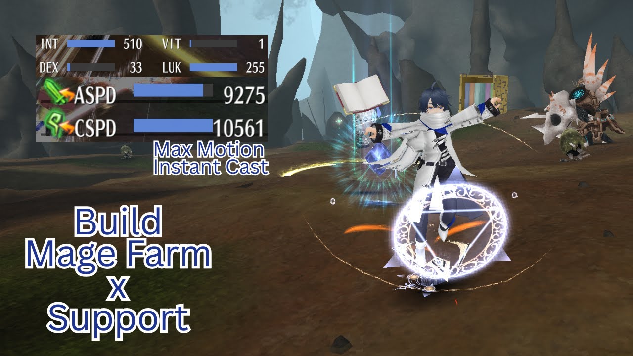 Build Mage Farm + Support Max Motion & Instant Cast - Toram Online