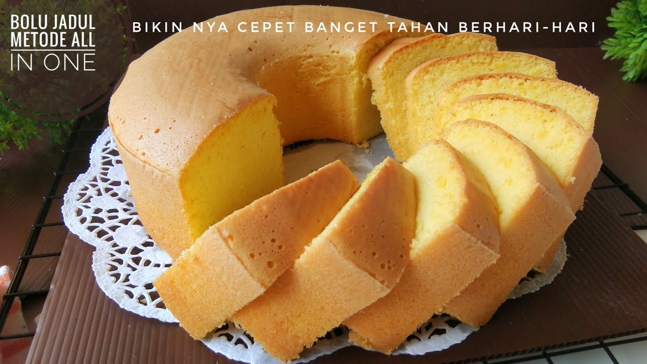 RESEP BOLU JADUL METODE ALL IN ONE LEMBUT BANGET TIDAK SERET TAHAN BERHARI-HARI