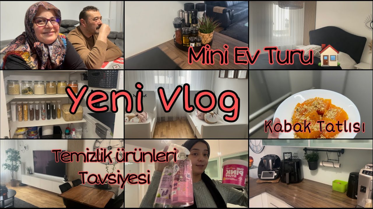 Ben Geldim🙋🏻‍♀️ | Mini Ev Turu 🏠 | Temizlik ve Düzen | Kabak Tatlısı yaptım | Baba Evi 🥰 | Vlog