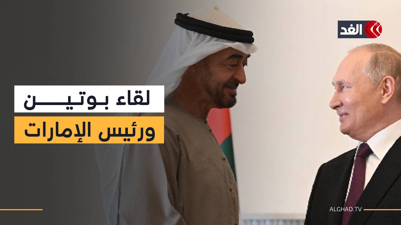 أبرز ما دار في لقاء بوتين ورئيس دولة الإمارات الشيخ محمد بن زايد