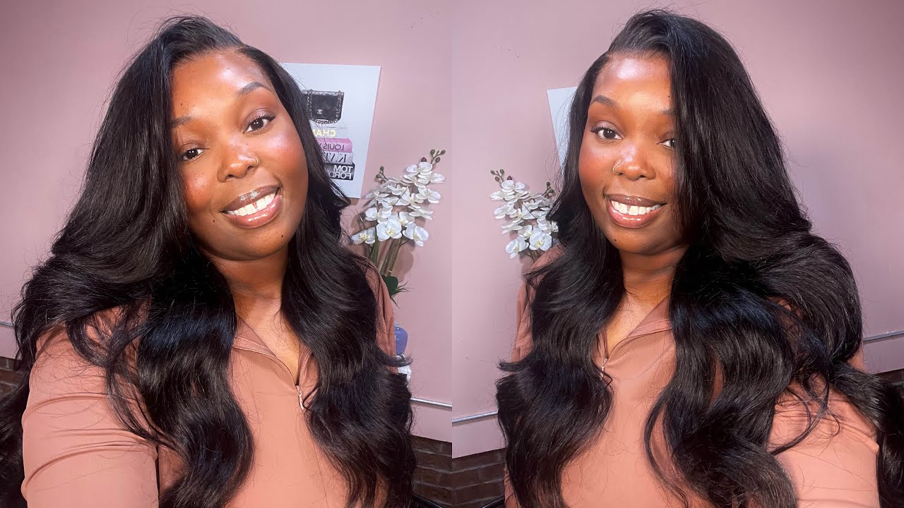 Big Body Barrel Curls + Glueless HD Lace Frontal Wig Install | Ashimary Hair