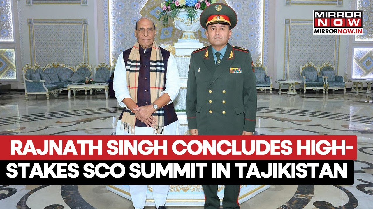 Defence Minister Departs For India After Concluding High-Stakes SCO Summit 2026 In Tajikistan