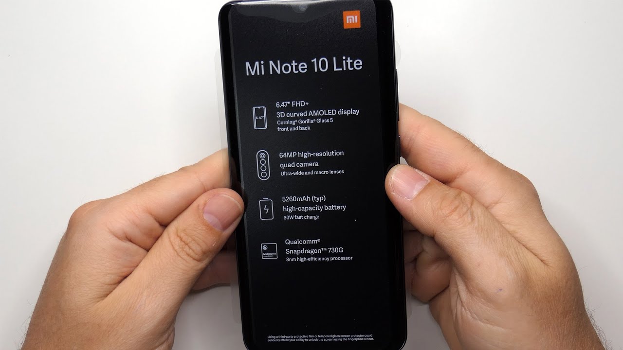 Xiaomi Mi Note 10 Lite Global Version 6GB 128GB Midnight Black, NFC, 5260mAh, Unboxing-First Boot