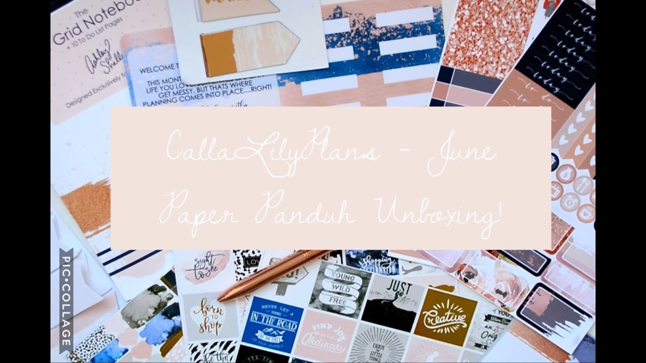 CallaLilyPlans - Paper Panduh Unboxing!