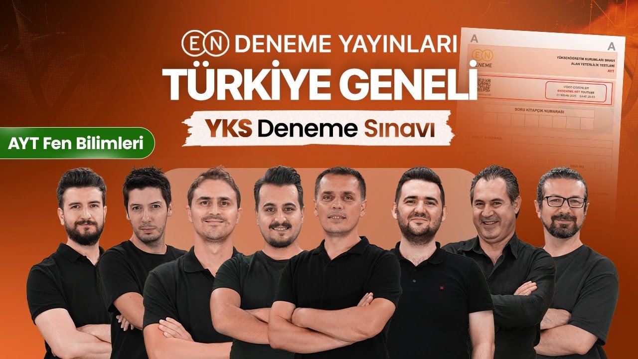 Endeneme Yayınları Türkiye Geneli YKS Deneme Sınavı - AYT Fen Bilimleri