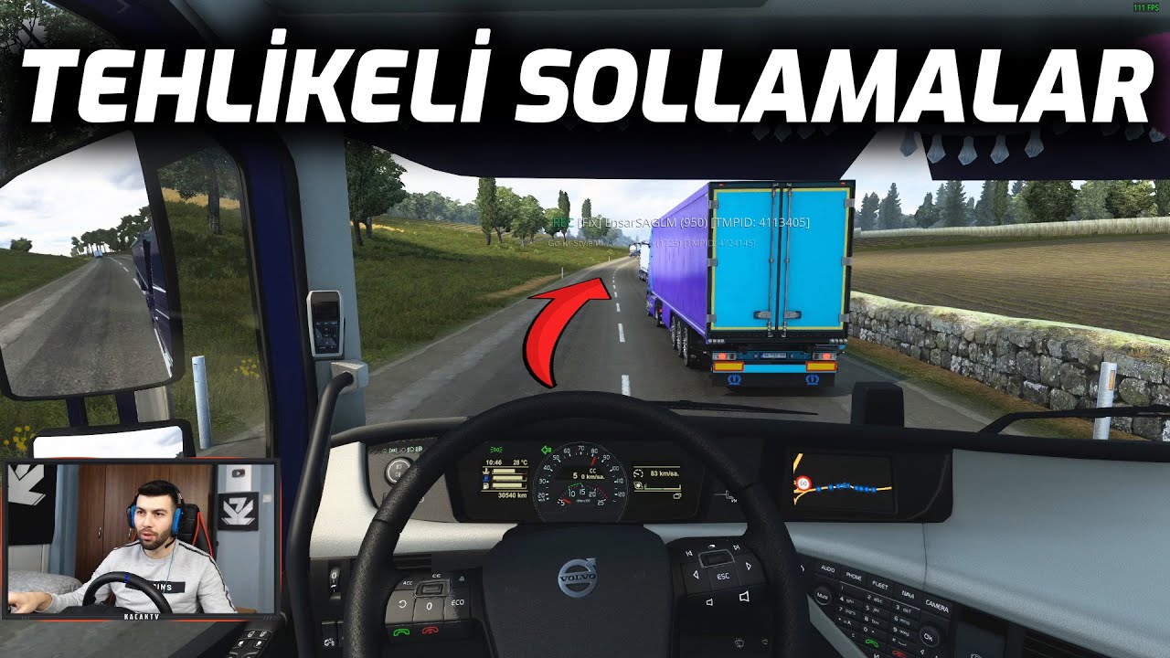 SOLLAMA BÖYLE YAPILIR !! DUISBURG - CALAIS !! TEHLİKELİ HAREKETLER !! ETS2MP