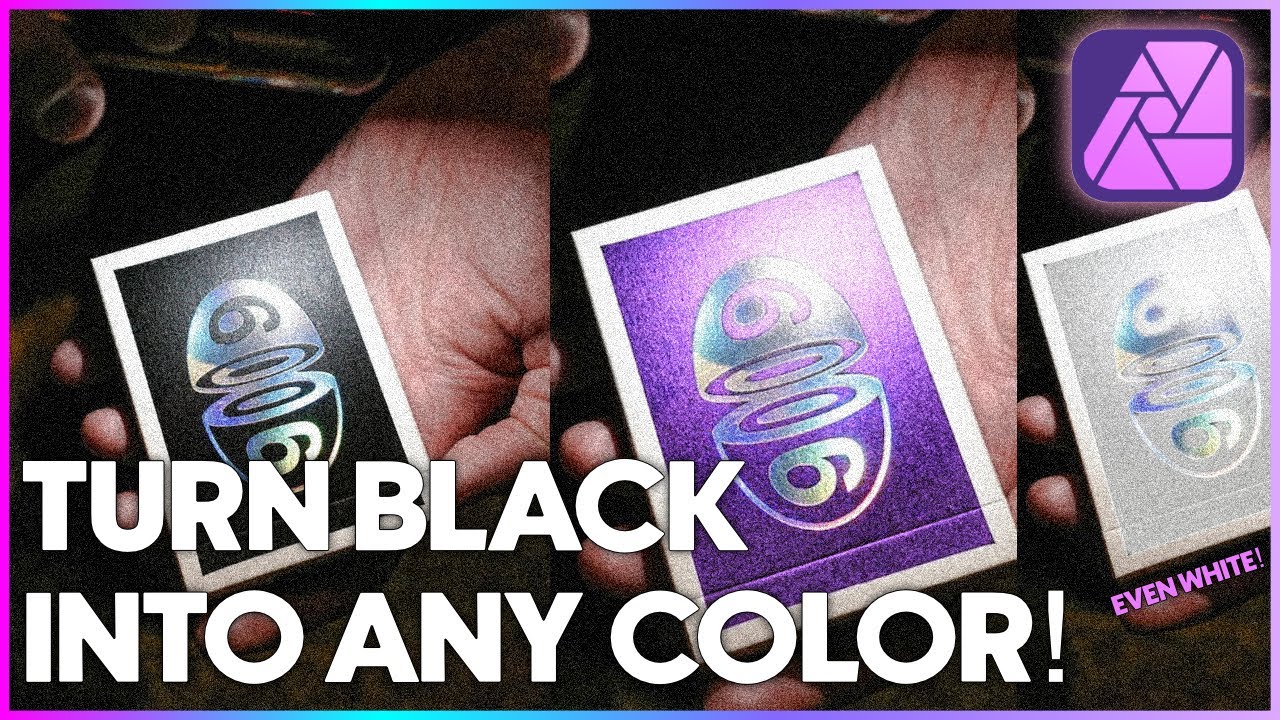 Affinity Photo 2: Change Black to ANY Color (3 PRO Methods!)