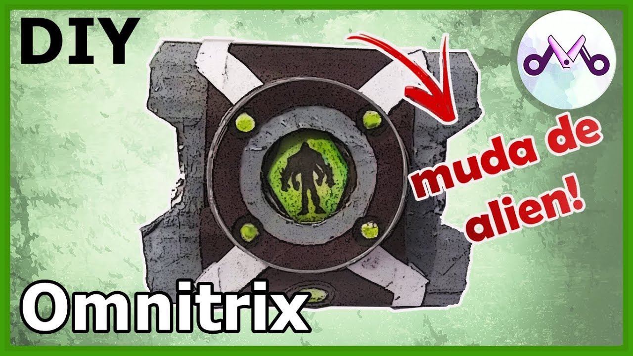 Como fazer um Omnitrix DE PAPEL que MUDA DE ALIEN! Relógio do Ben 10