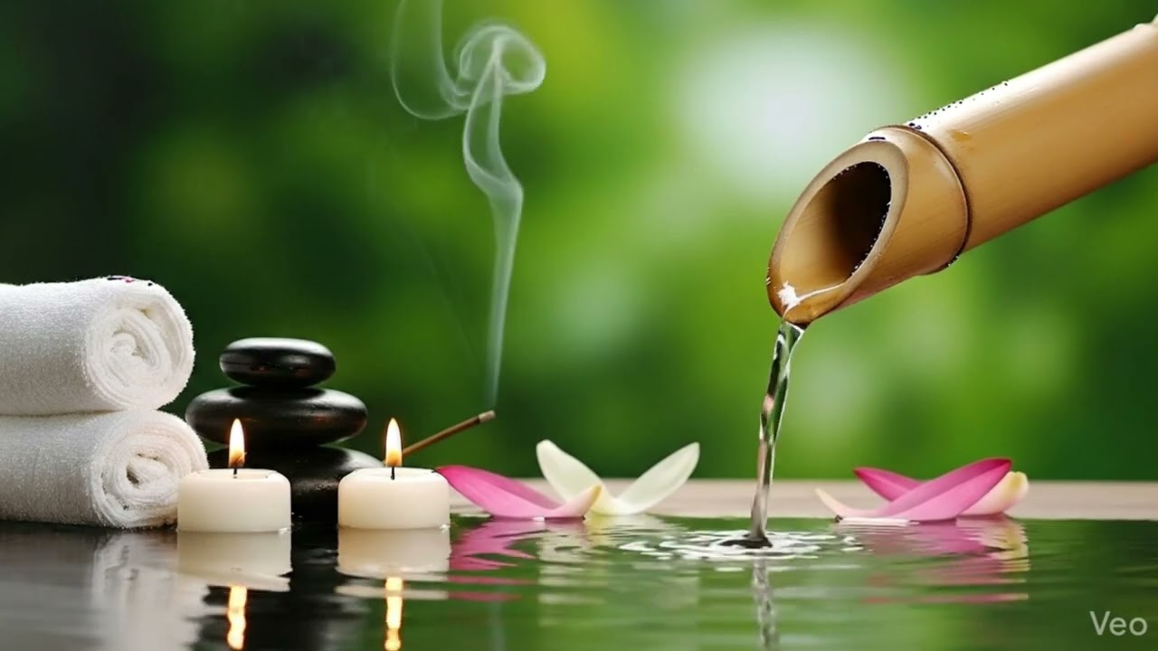 42 ☀️ Bamboo Water Flow & Gentle Piano 💧 — Relaxing Music for Morning Meditation, Focus & Positive