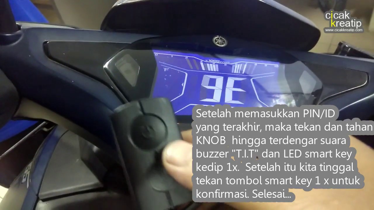 Cara Registrasi Smart Key Baru Yamaha Aerox 155, Lexi 125 dan Xmax 250 cc